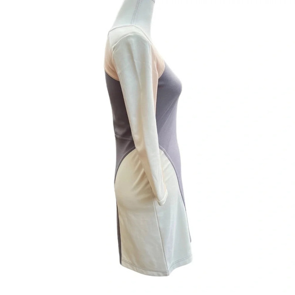 Silence + Noise (Urban Outfitters) Long Sleeve Color Block Body Con Dress - Picture 5 of 10